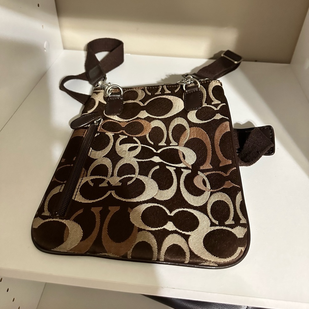 Coach signature crossbody bag